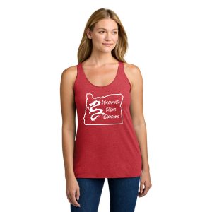 Next Level Apparel® Women's Tri-Blend Racerback Tank Top with Full Front "Willamette River Dragons" DTF logo